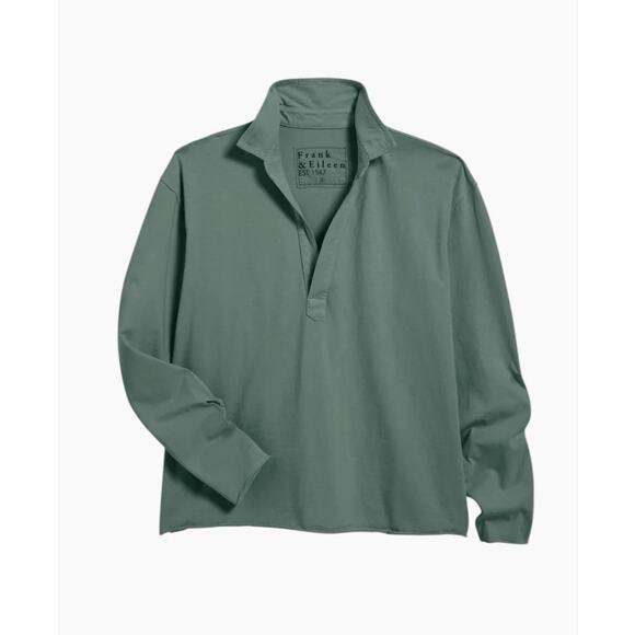 Frank & Eileen PATRICK Popover Henley - Green - Medium - Picture 1 of 5
